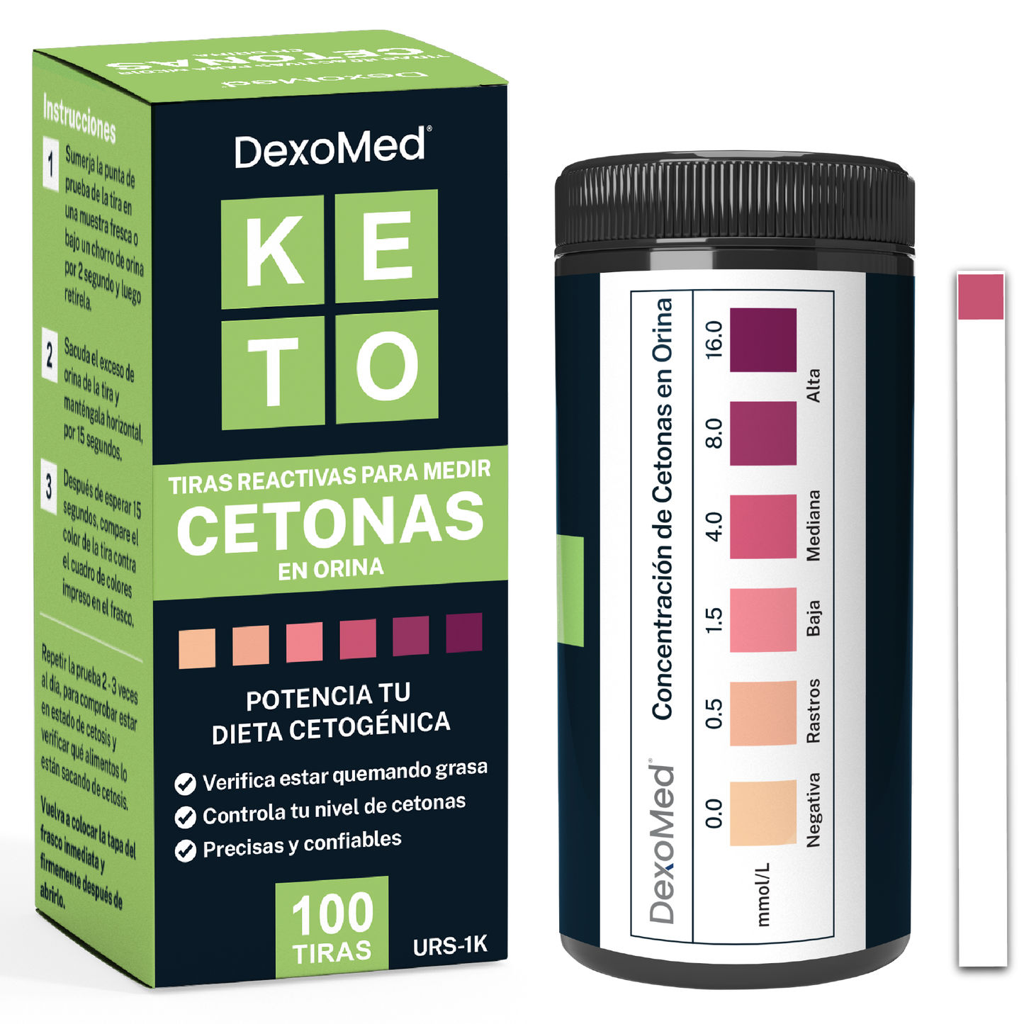 Tiras para Medir cetonas Chile