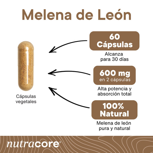 Melena de León 600mg | NutraCore
